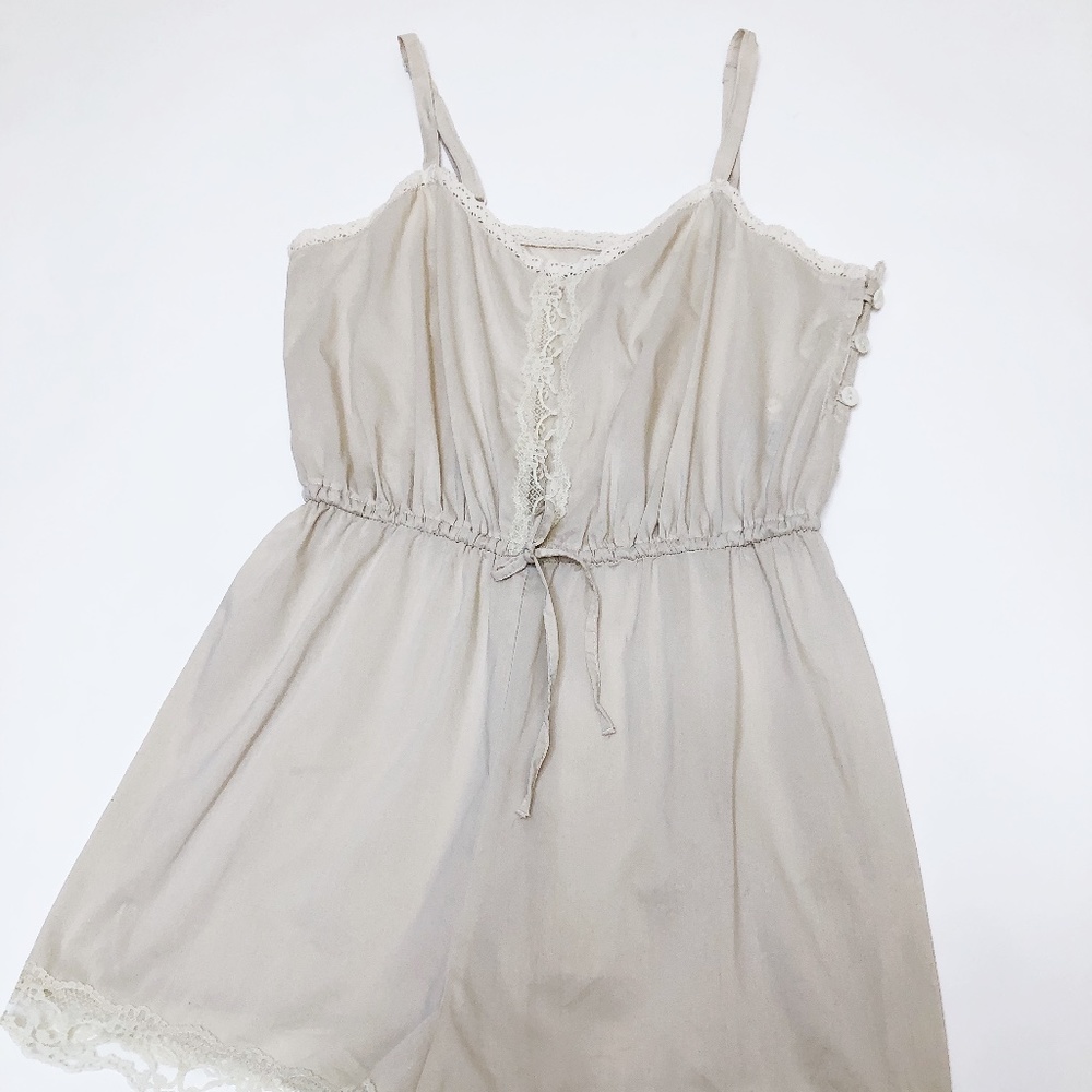 Urban Outfitters Kimchi Blue Ivory Lace Romper